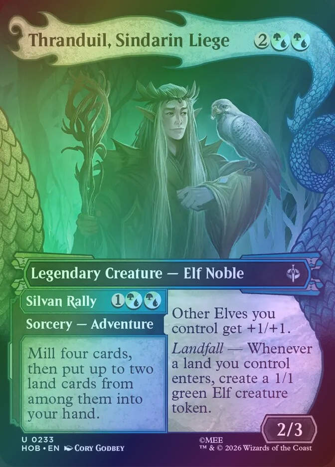 Thranduil, Sindarin Liege // Silvan Rally (HOB) (233) / Showcase / Foil