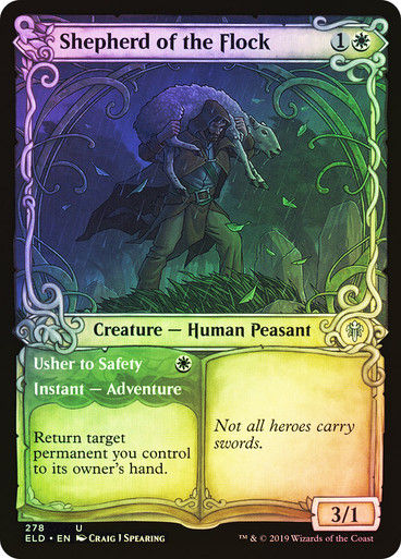 Shepherd of the Flock // Usher to Safety (ELD) (278) / Showcase / Foil