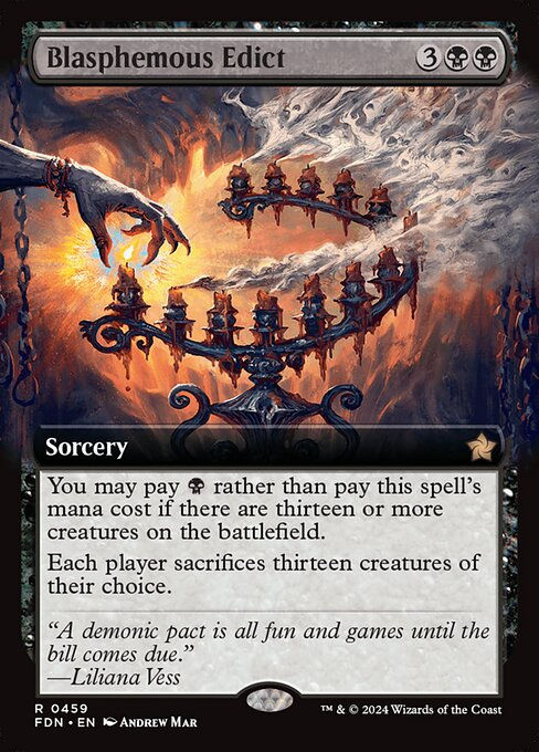 Blasphemous Edict (FDN) (459) / Extended Art