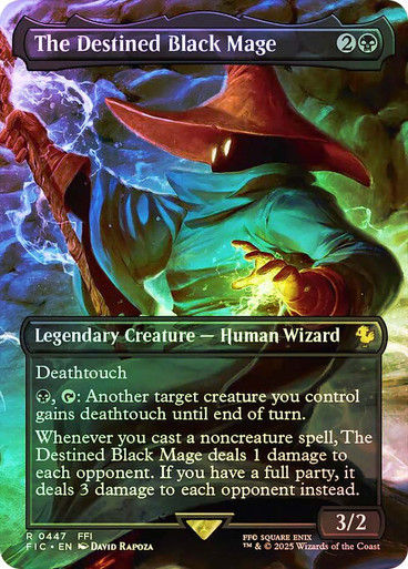 The Destined Black Mage (FIC) (447) / Borderless / Foil