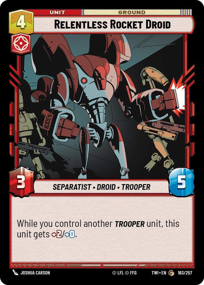 Relentless Rocket Droid (TWI) (163/257) / Foil