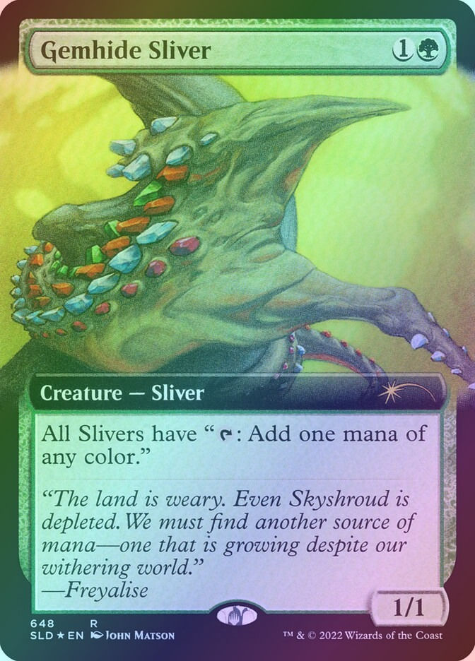 Gemhide Sliver (SLD) (648) / Extended Art / Foil