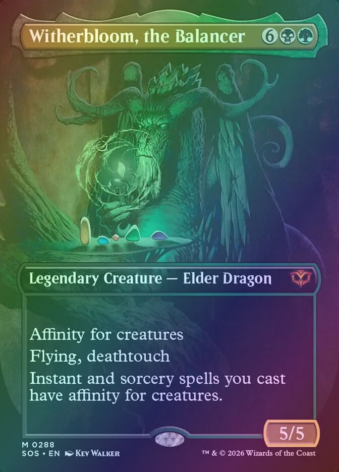 Witherbloom, the Balancer (SOS) (288) / Borderless / Foil