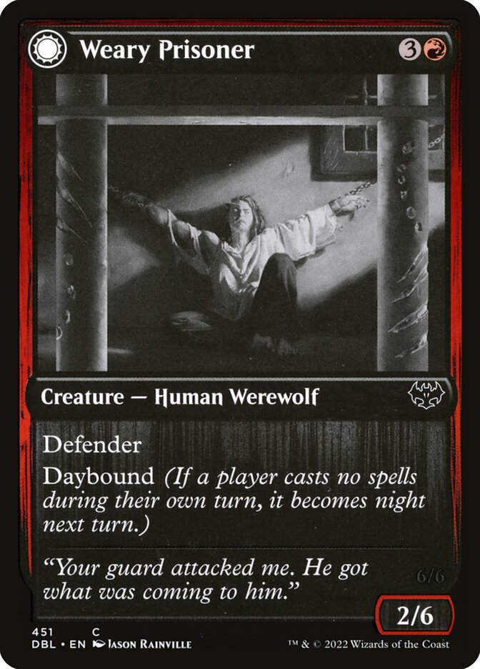 Weary Prisoner // Wrathful Jailbreaker (DBL) (451)
