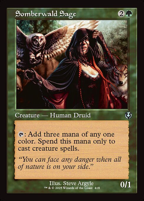 Somberwald Sage (INR) (418) / Retro Frame