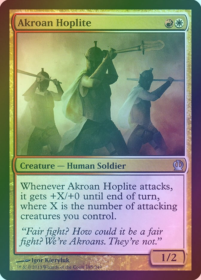 Akroan Hoplite (THS) (185) / Foil