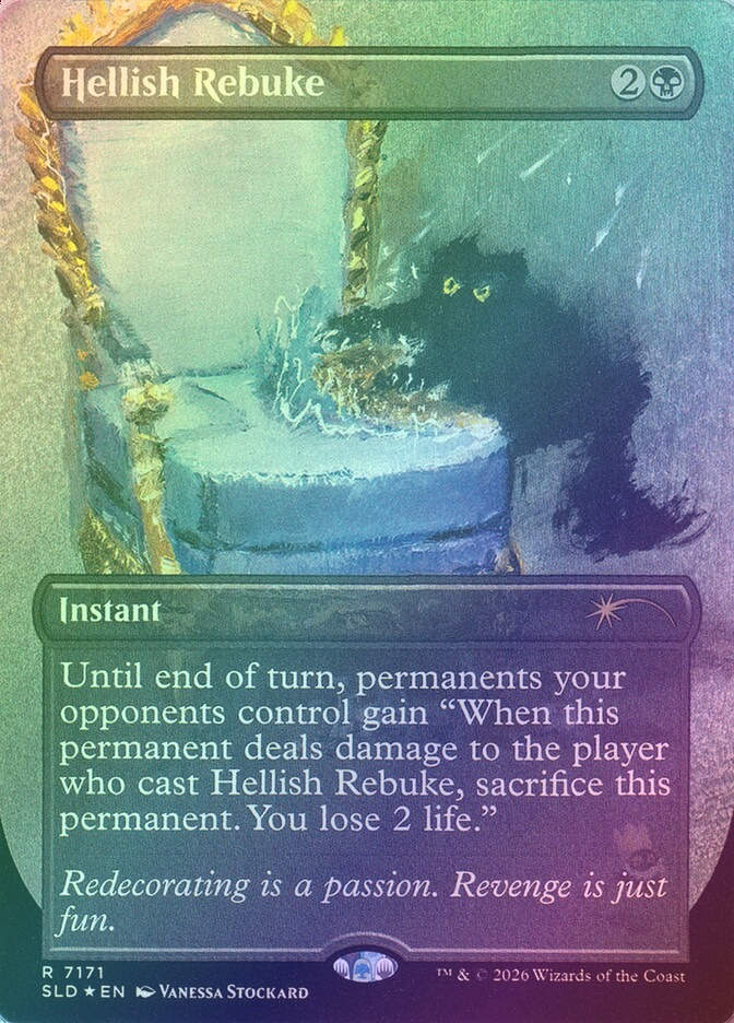 Hellish Rebuke (SLD) (7171) / Borderless / Foil