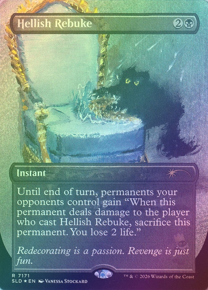 Hellish Rebuke (SLD) (7171) / Borderless / Foil