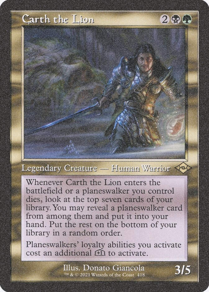 Carth the Lion (MH2) (418) / Foil Etched