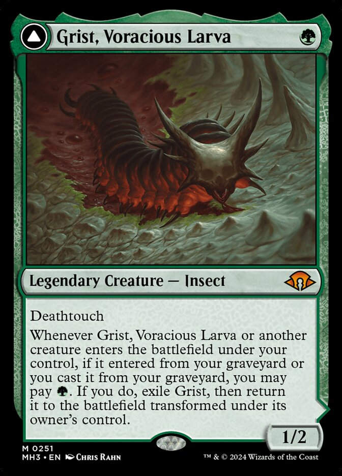 Grist, Voracious Larva // Grist, the Plague Swarm (MH3) (251)
