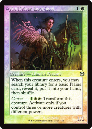 Ambitious Farmhand // Seasoned Cathar (INR) (448) / Foil Retro