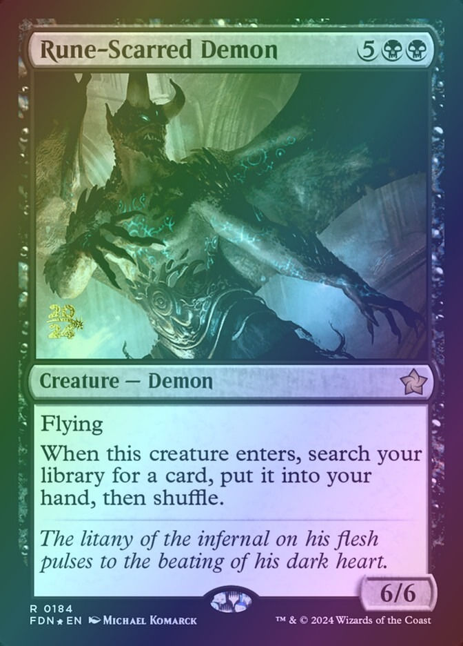 Rune-Scarred Demon (PFDN) (184s) / Foil