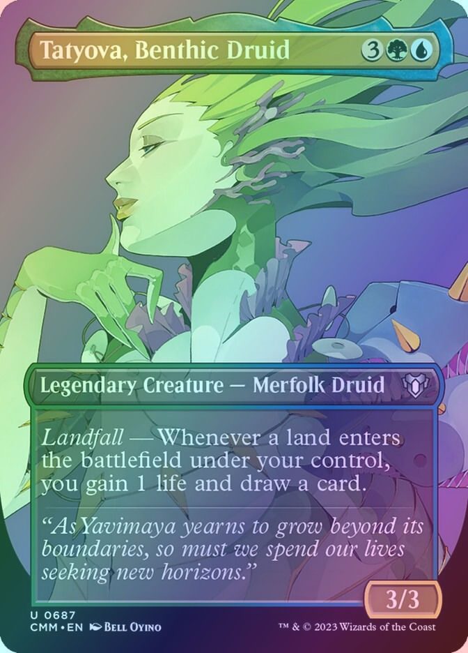 Tatyova, Benthic Druid (CMM) (687) / Borderless / Foil