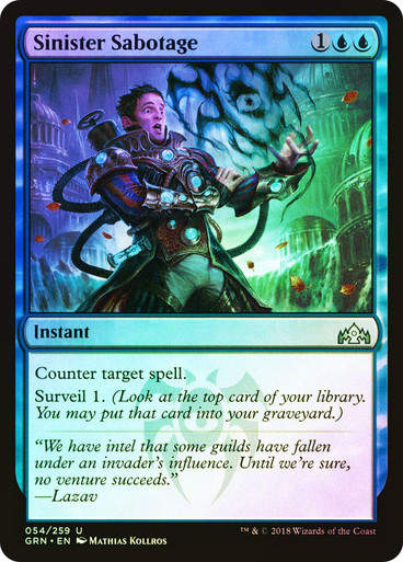Sinister Sabotage (GRN) (54) / Foil