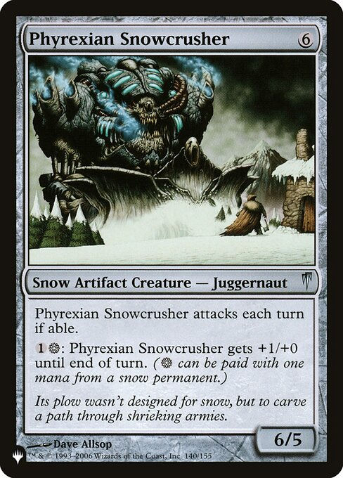 Phyrexian Snowcrusher (PLST) (CSP-140)