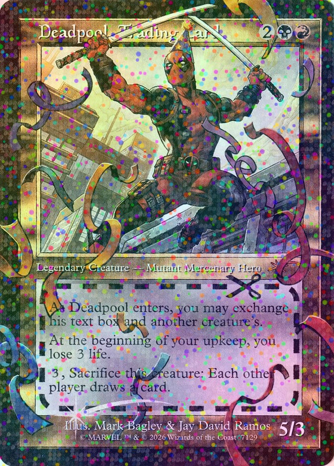 Deadpool, Trading Card (SLD) (7129) / Dazzle Foil