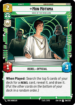 Mon Mothma - Voice of the Rebellion (SOR_#096/252)