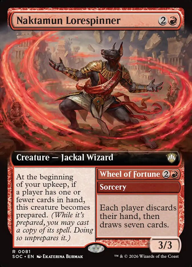 Naktamun Lorespinner // Wheel of Fortune (SOC) (81) / Extended Art