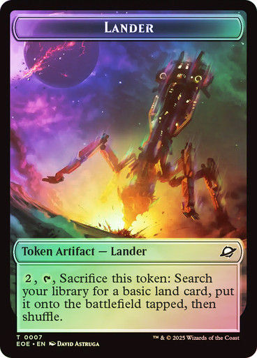 Lander Token (#007) // Robot Token (TEOE) / Foil