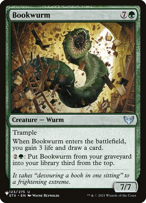 Bookwurm (PLST) (STX-123)