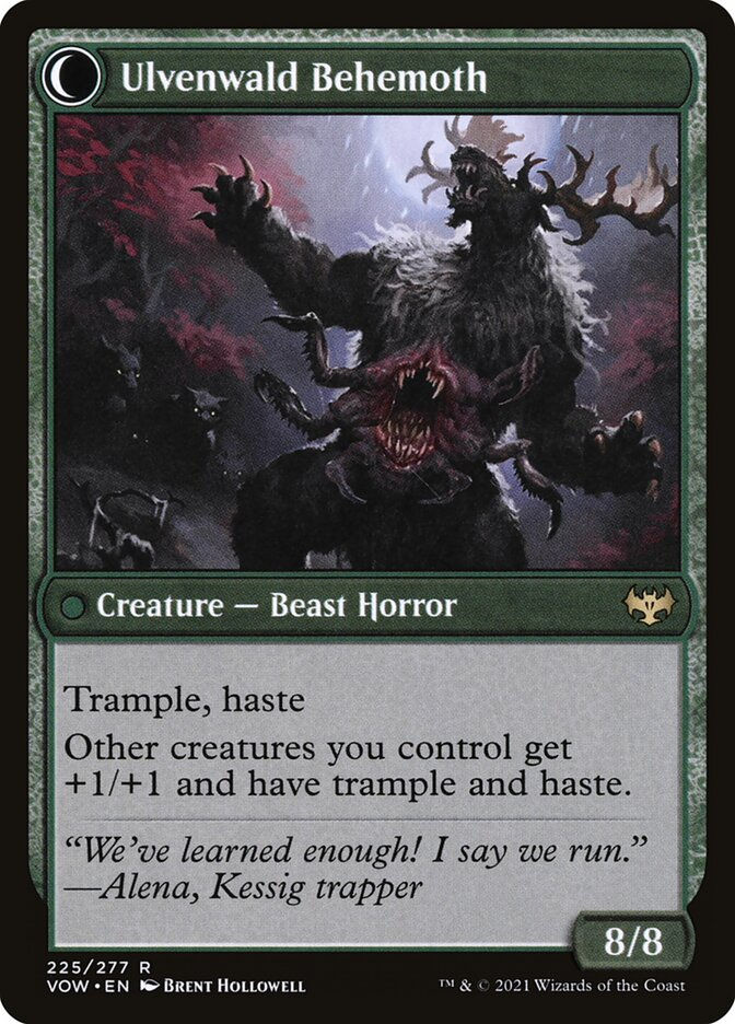 Ulvenwald Oddity // Ulvenwald Behemoth (VOW) (225) — cara 2 de 2