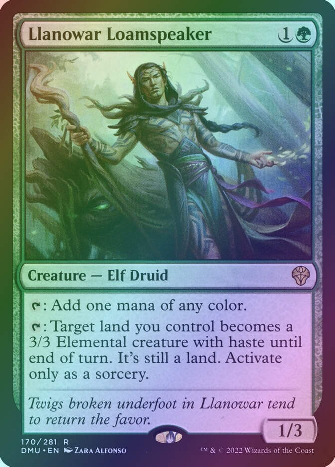 Llanowar Loamspeaker (DMU) (170) / Foil