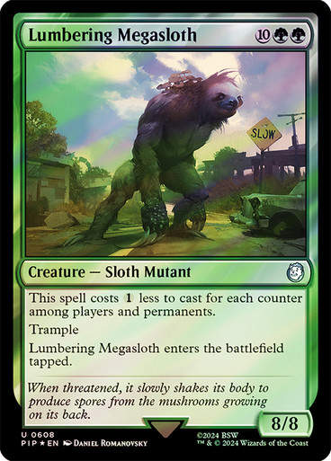 Lumbering Megasloth (pip) (608) / Surge Foil