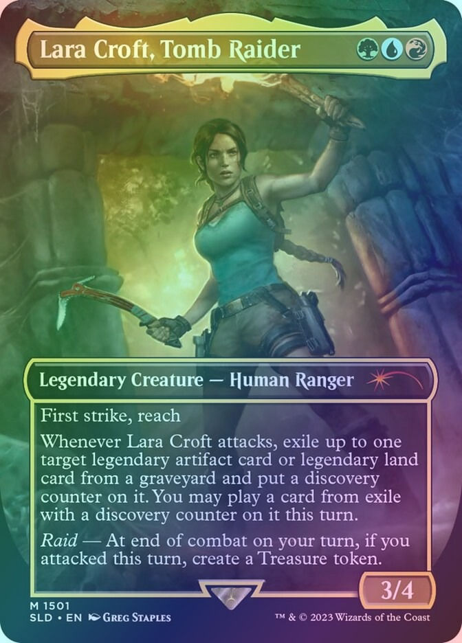 Lara Croft, Tomb Raider (SLD) (1501) / Borderless / Foil
