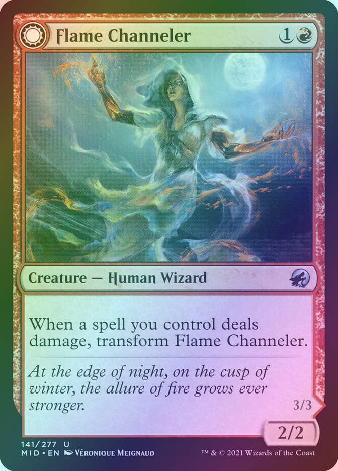 Flame Channeler // Embodiment of Flame (MID) (141) / Foil