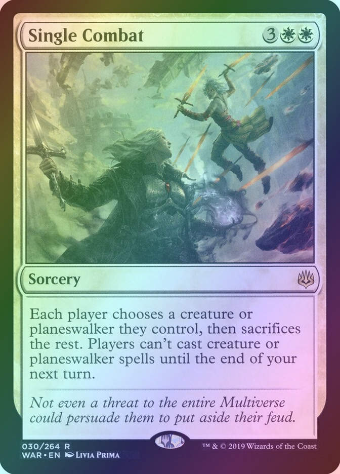 Single Combat (WAR) (30) / Foil