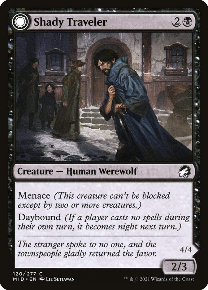 Shady Traveler // Stalking Predator (MID) (120)