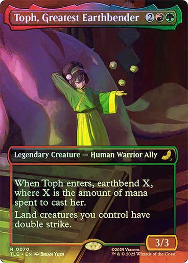 Toph, Greatest Earthbender (TLE) (70) / Borderless / Foil