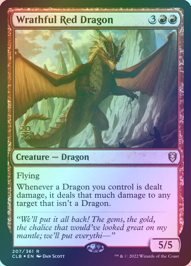 Wrathful Red Dragon (PCLB) (207s) / Foil