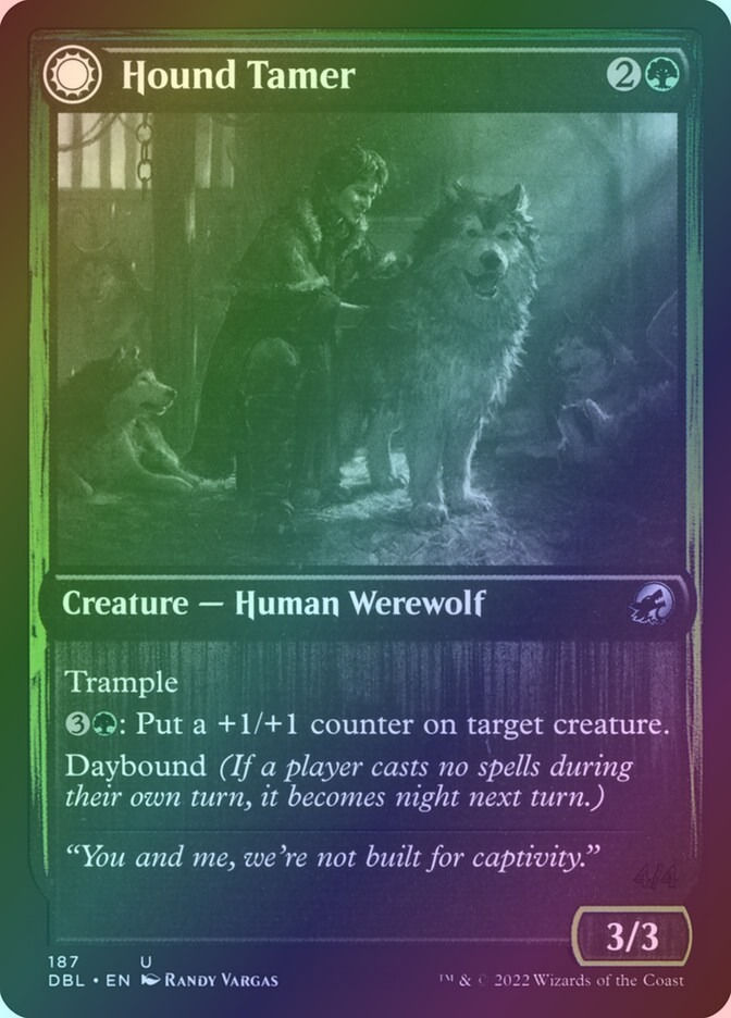 Hound Tamer // Untamed Pup (DBL) (187) / Foil — cara 1 de 2
