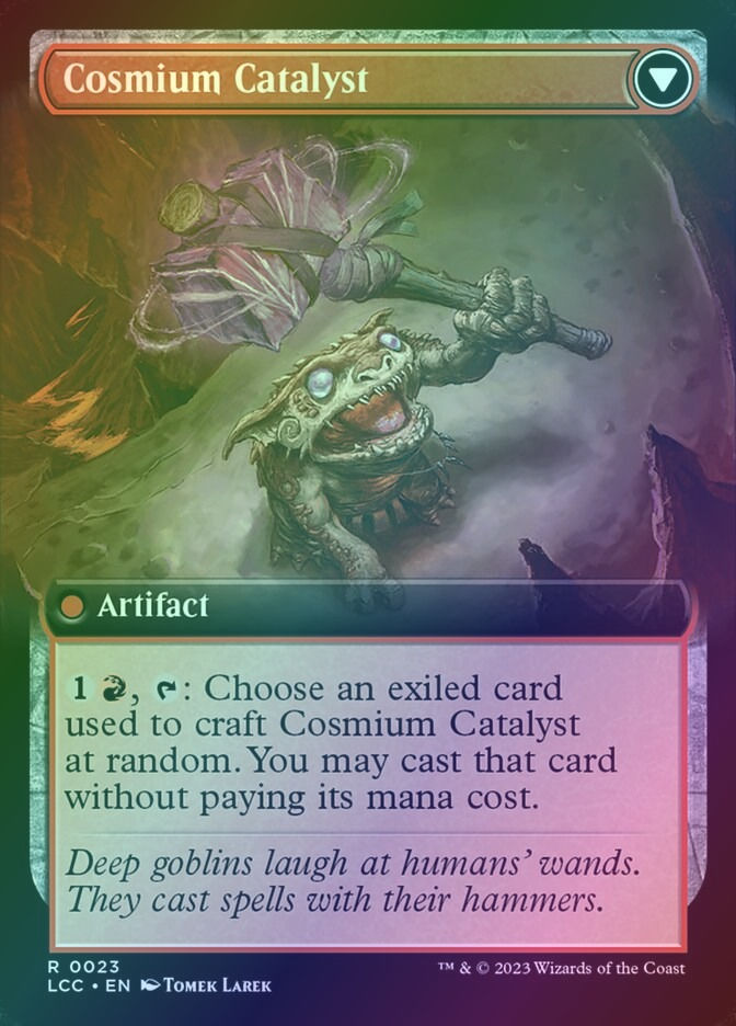 Ore-Rich Stalactite // Cosmium Catalyst (LCC) (23) / Extended Art / Foil — cara 2 de 2