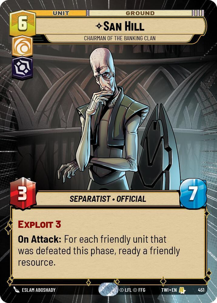San Hill - Chairman of the Banking Clan (Hyperspace) (TWI) (451) / Foil