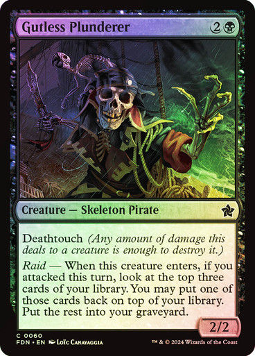 Gutless Plunderer (FDN) (60) / Foil