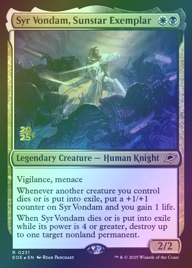 Syr Vondam, Sunstar Exemplar (PEOE) (231s) / Foil