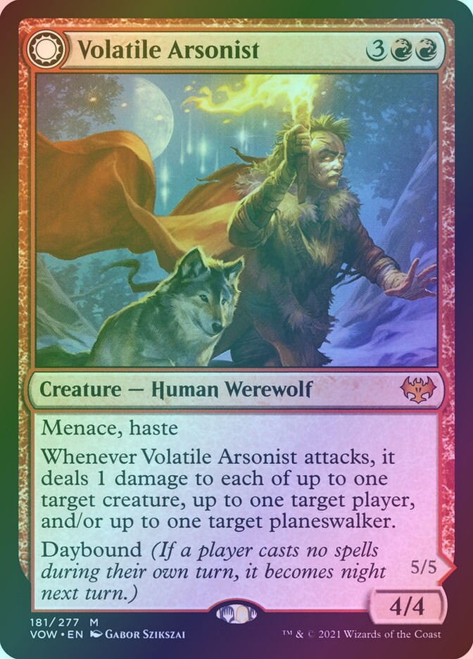 Volatile Arsonist // Dire-Strain Anarchist (VOW) (181) / Foil — cara 1 de 2
