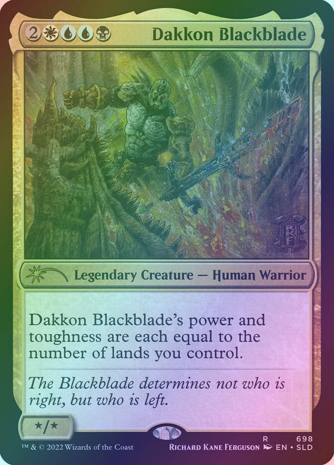 Dakkon Blackblade (SLD) (698) / Foil
