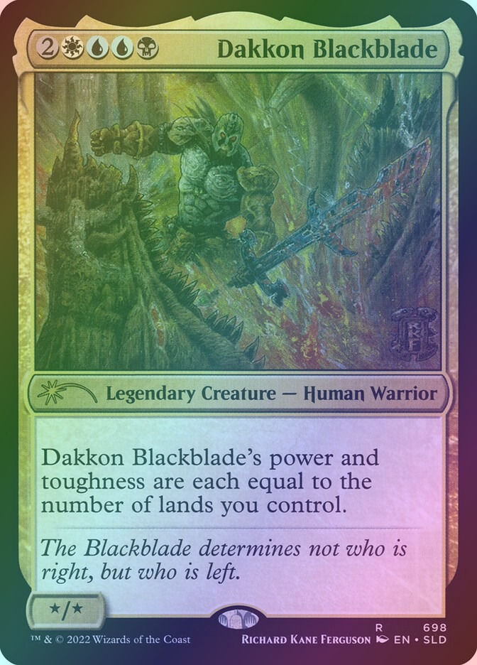 Dakkon Blackblade (SLD) (698) / Foil
