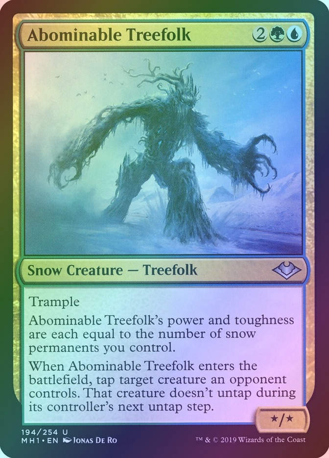 Abominable Treefolk (MH1) (194) / Foil