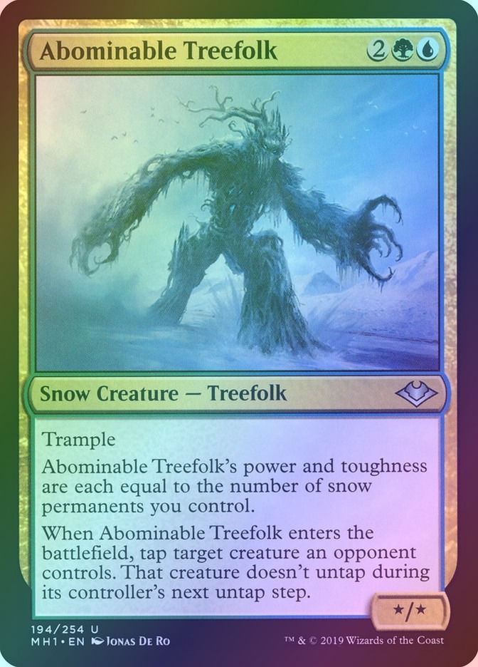 Abominable Treefolk (MH1) (194) / Foil