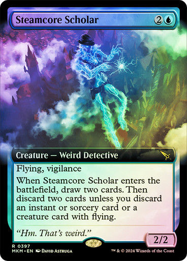 Steamcore Scholar (mkm) (397) / Extended Art Foil