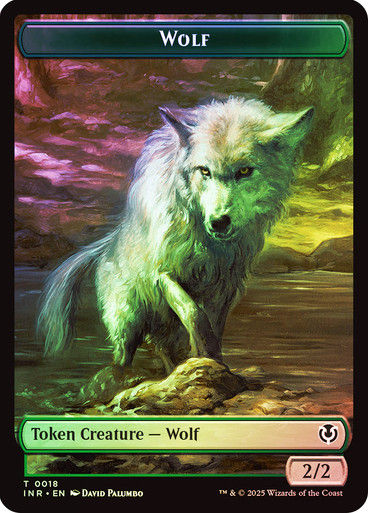 Arlinn, Embraced by the Moon Emblem (TINR) (23) // Wolf (TINR) (9) / Foil — cara 2 de 2