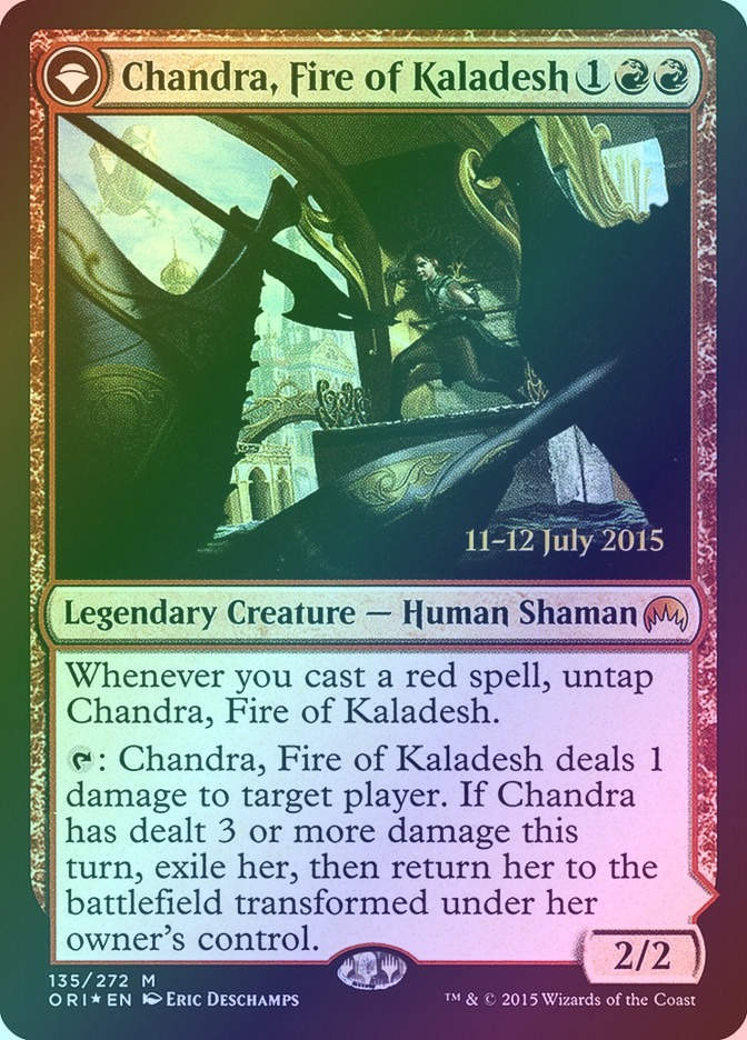 Chandra, Fire of Kaladesh // Chandra, Roaring Flame (PORI) (135s) / Foil
