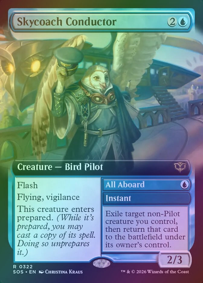 Skycoach Conductor // All Aboard (SOS) (322) / Extended Art / Foil