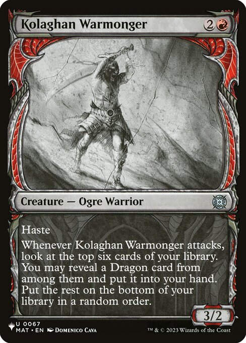 Kolaghan Warmonger (PLST) (MAT-67) / Showcase