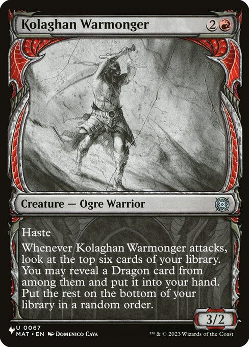 Kolaghan Warmonger (PLST) (MAT-67) / Showcase