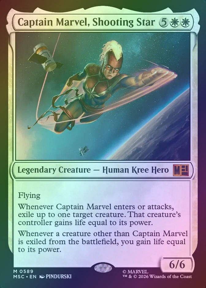 Captain Marvel, Shooting Star (MSC) (589) / Foil